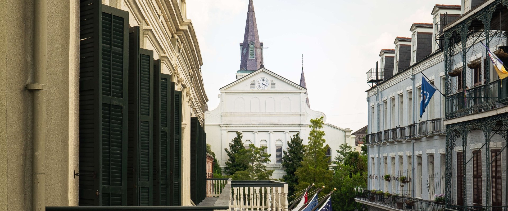 outdoor view from a lofted balcony suite