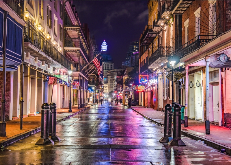 New Orleans at night