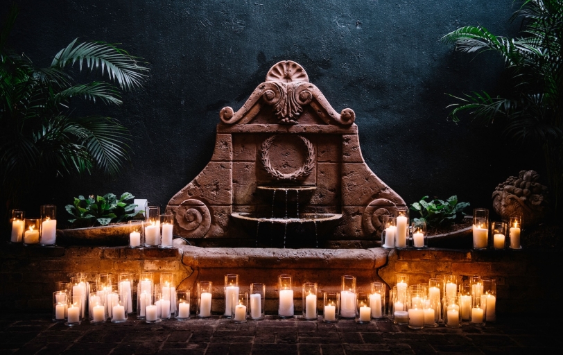 BOH- St Ann Courtyard Fountain Candle